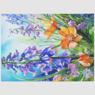 Spring Floral Bluebells Tissue Paper