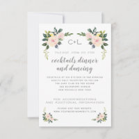 Spring Floral Blush Reception / Accommodations