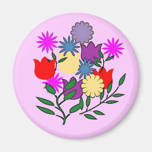 Spring Floral bouquet magnet