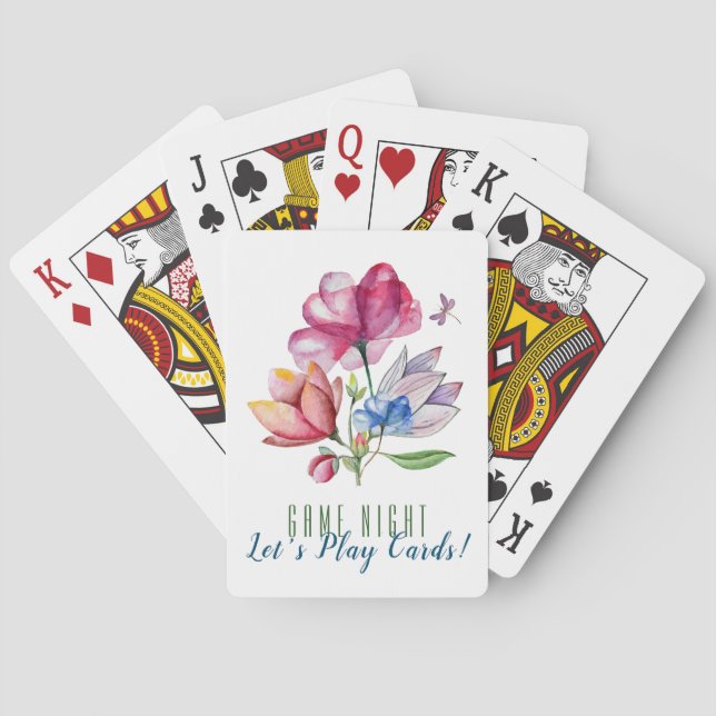 Spring Floral Bouquet Playing Cards (Back)