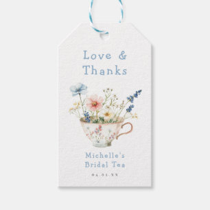 Spring Floral Bridal Shower Tea Party Gift Tags