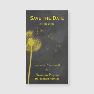 Spring Floral Chalkboard Save the Date Magnet