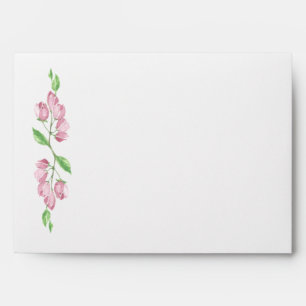 Spring Floral Cherry Blossom Pink Wedding Art Envelopes
