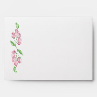 Spring Floral Cherry Blossom Pink Wedding Art Envelopes