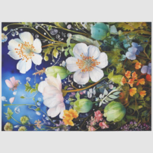 Spring Floral Colorful Tissue Paper