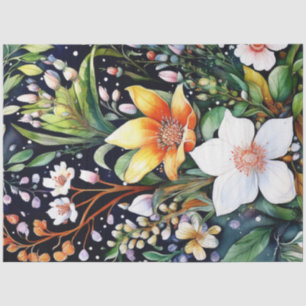 Spring Floral Colourful Tissue Paper