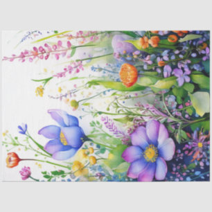 Spring Floral Colourful Tissue Paper