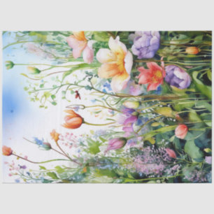 Spring Floral Colourful Tissue Paper