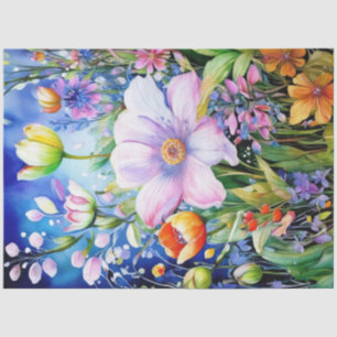 Spring Floral Colourful Tissue Paper