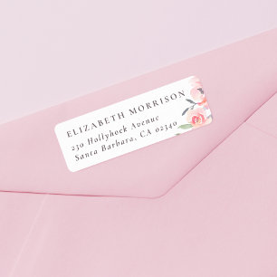 Spring Floral Custom Name & Return Address