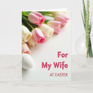 Spring Floral Easter Wife Card
