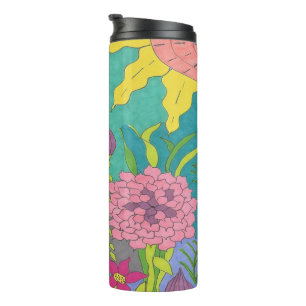 Spring Floral Garden Art Thermal Tumbler