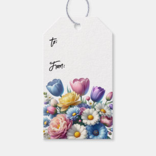 Spring Floral Gift Tags Set of 10