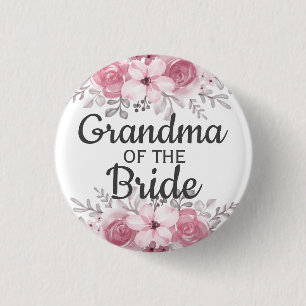 Spring Floral grandma of the bride Button
