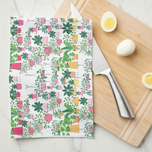 Spring Floral Kitchen Towel (Quarter Fold)