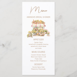 Spring Floral Market Love In Bloom Bridal Shower Menu