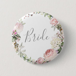 Spring Floral Mother of the Bride Button