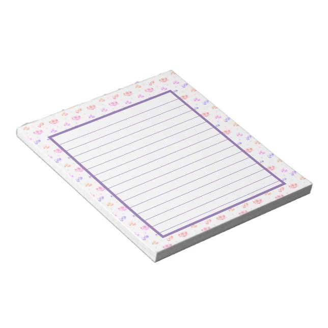Spring floral notepad (Angled)