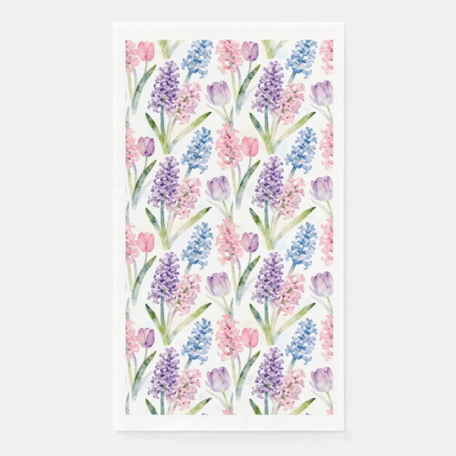 Spring Floral Pattern Napkin (Front)
