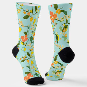 Spring Floral Pattern Socks