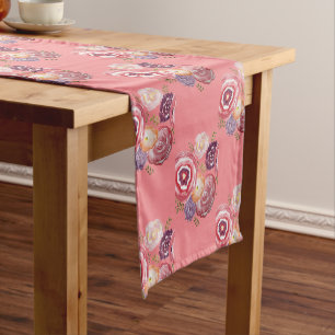 Spring Floral Pattern Table Runner
