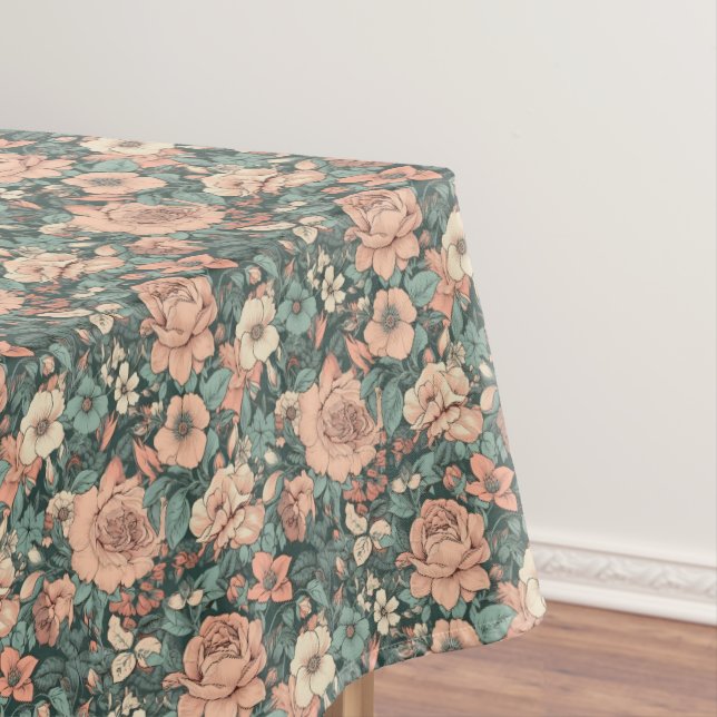 Spring Floral Pattern Tablecloth (In Situ)