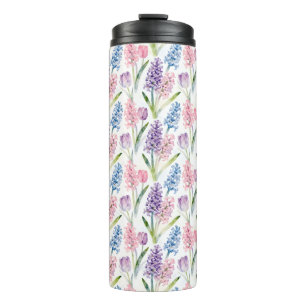 Spring Floral Pattern Thermal Tumbler