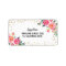 Spring Floral Pink Gold Address Label