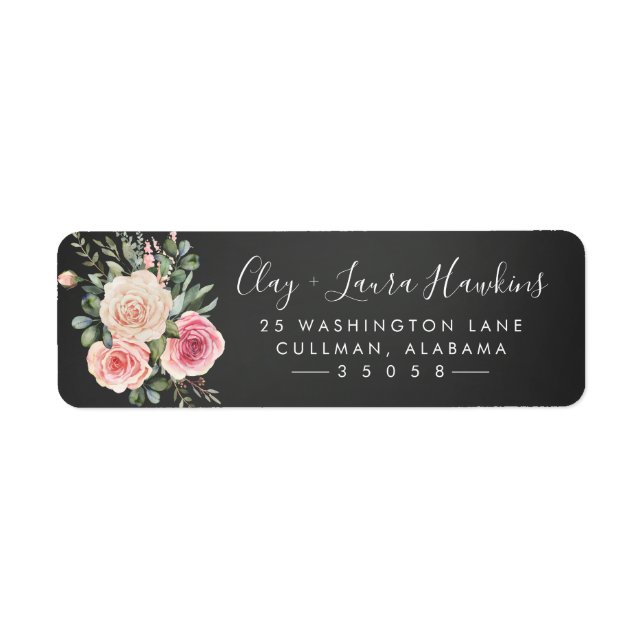 Spring Floral | Return Address Label (Front)