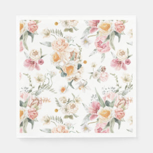 Spring Floral Tulips  Napkin