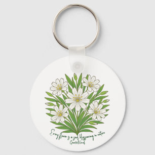 Spring floral vibes key ring