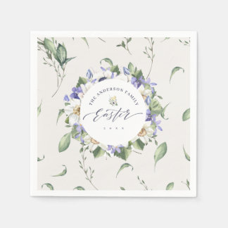 Spring Floral Watercolor Easter Napkins
