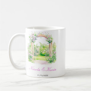 Spring Floral Wedding Arch Coffee Mug