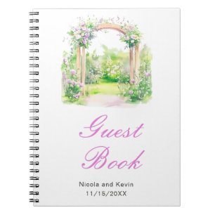 Spring Floral Wedding Arch Notebook
