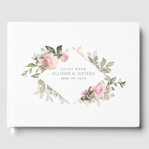 Spring Floral Wedding Guest Book
