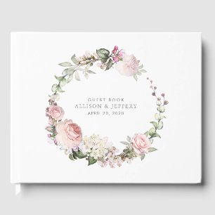 Spring Floral Wedding Guest Book