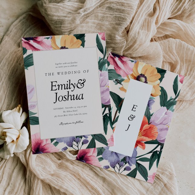 Spring Floral Wedding Invitation (Creator Uploaded)
