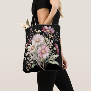 Spring Floral Wedding Tote Bag
