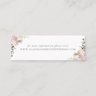 Spring Floral Wedding Website Card