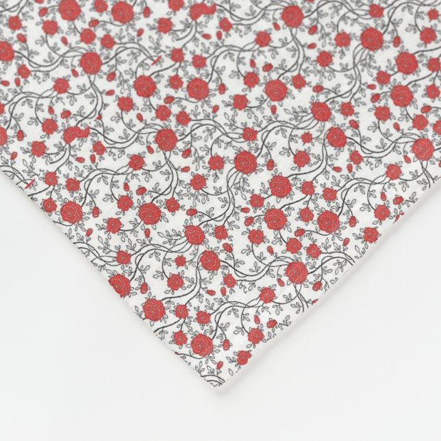 Spring Florals Fleece Blanket (Corner)