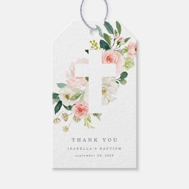 Spring Florals Thank You Tag (Front)