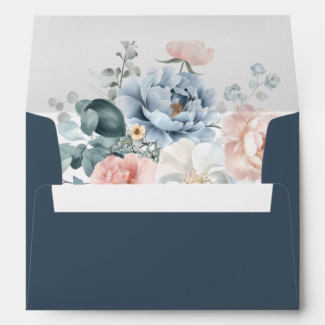 Spring Florals Wedding Envelope (Back (Bottom))
