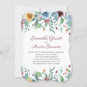 Spring Florals Wedding Invitation