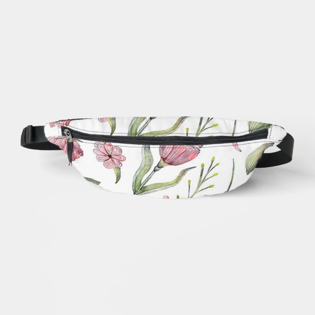Spring Flower 2-Sided Print Fanny-Pack Bum Bags (Front)