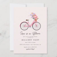 Spring Flower Bouquet Bicycle Bridal Shower