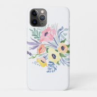 Spring Flower Bouquet | Custom Text Luggage Tag