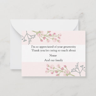 Spring Flower Branch Corolla Thank You Cards