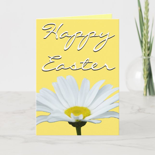 Spring Flower Card Personalised Easter Daisy Card (Front)