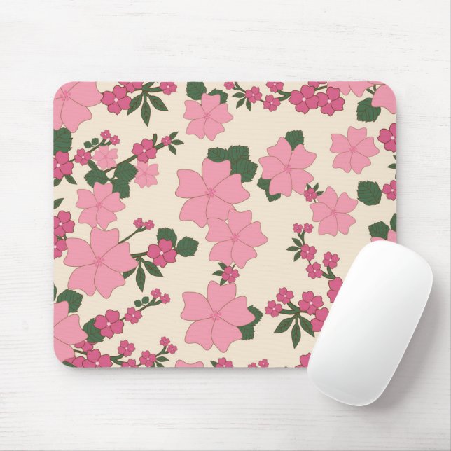 Spring Flower Collection Mouse Pad (With Mouse)