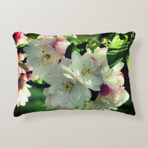 Spring Flower Crabapple Blossoms 2 Close Up  Decorative Cushion